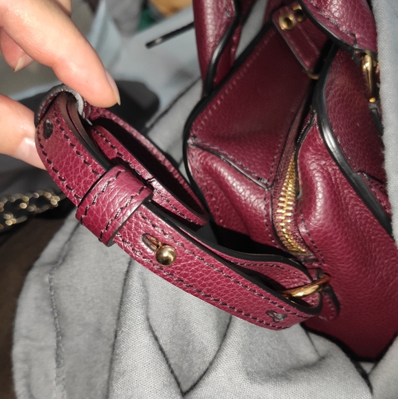 Alexander McQueen Bordeaux Leather Padlock Bag - Picture 17 of 17